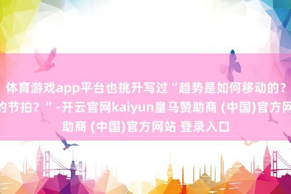 体育游戏app平台也挑升写过“趋势是如何移动的？什么叫趋势的节拍？”-开云官网kaiyun皇马赞助商 (中国)官方网站 登录入口
