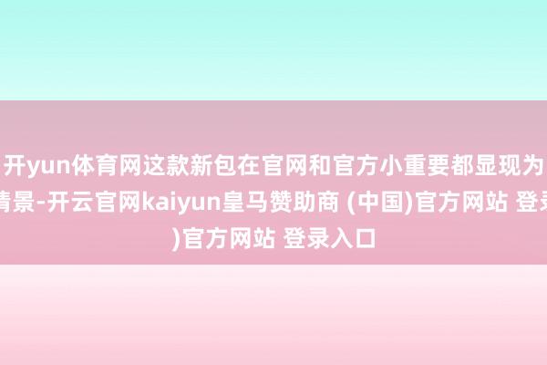 开yun体育网这款新包在官网和官方小重要都显现为缺货情景-开云官网kaiyun皇马赞助商 (中国)官方网站 登录入口