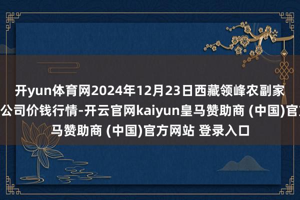 开yun体育网2024年12月23日西藏领峰农副家具计较处治有限公司价钱行情-开云官网kaiyun皇马赞助商 (中国)官方网站 登录入口